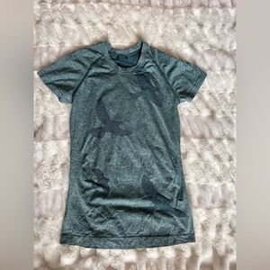 Oiselle Teal Heather Performance Tee